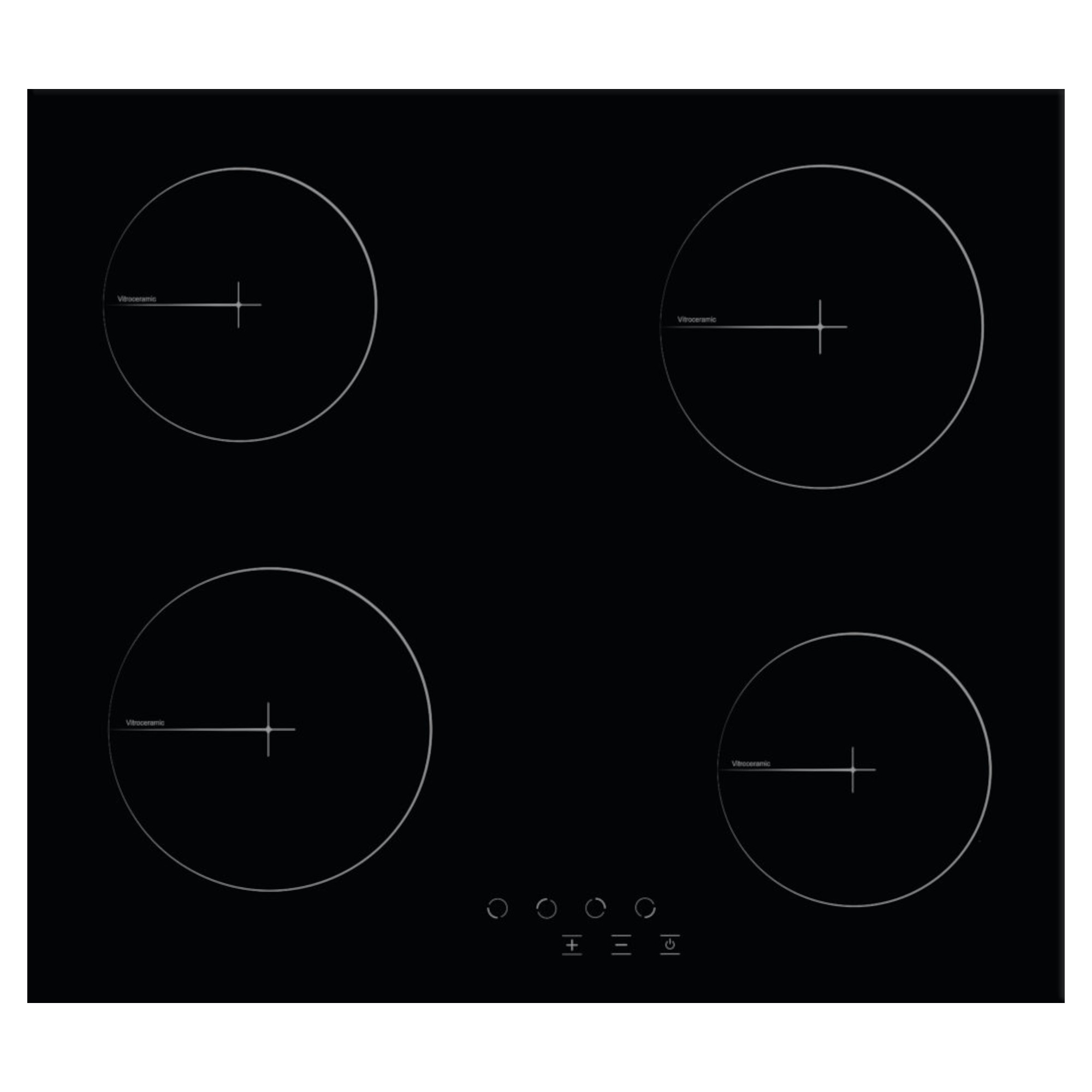 BCH600T1B 60cm 4 Zone Touch Control Ceramic Hob