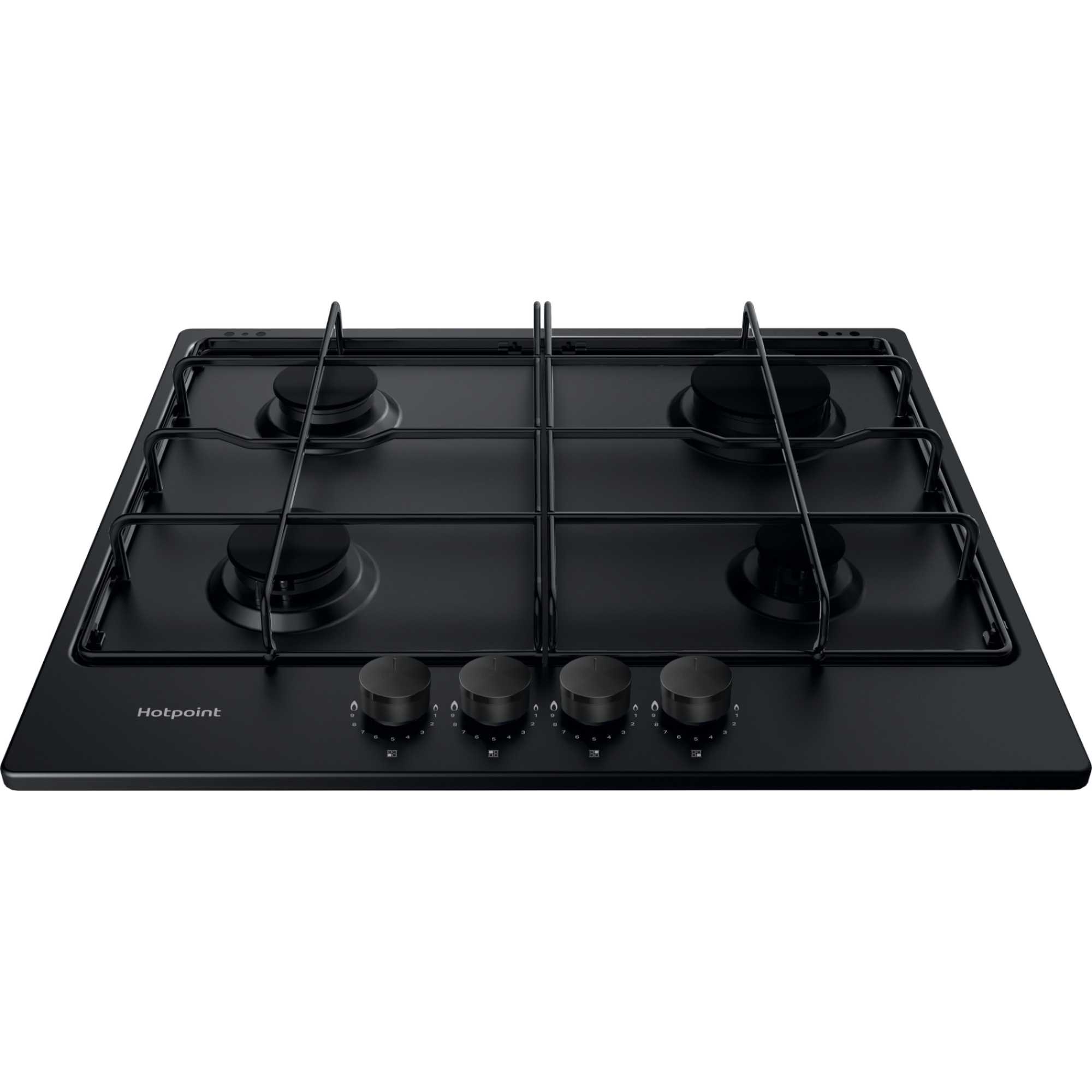 PPH 60P F NB 60cm 4 Burner Gas Hob - Black