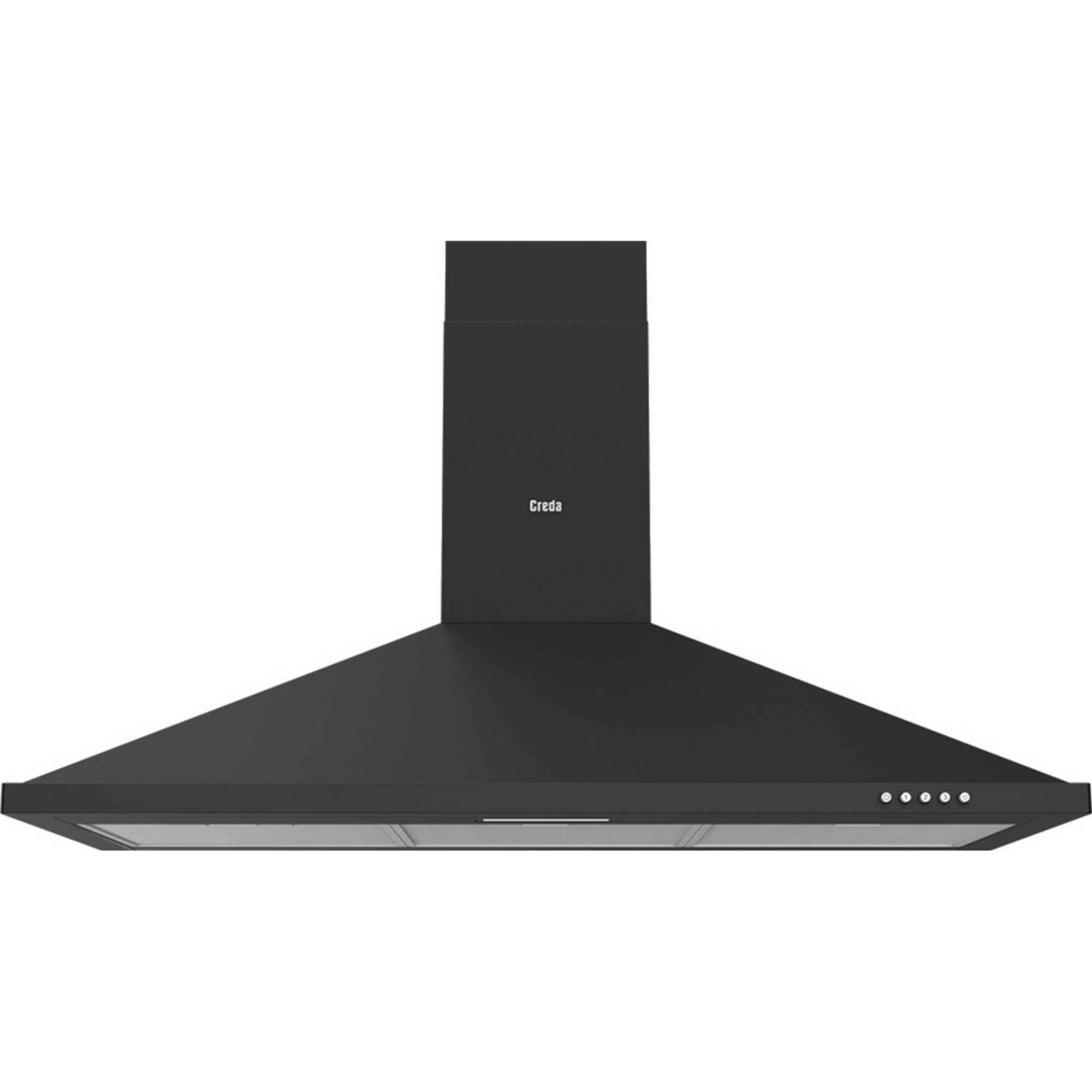 C90CH 90cm Pyramid Chimney Hood - Anthracite