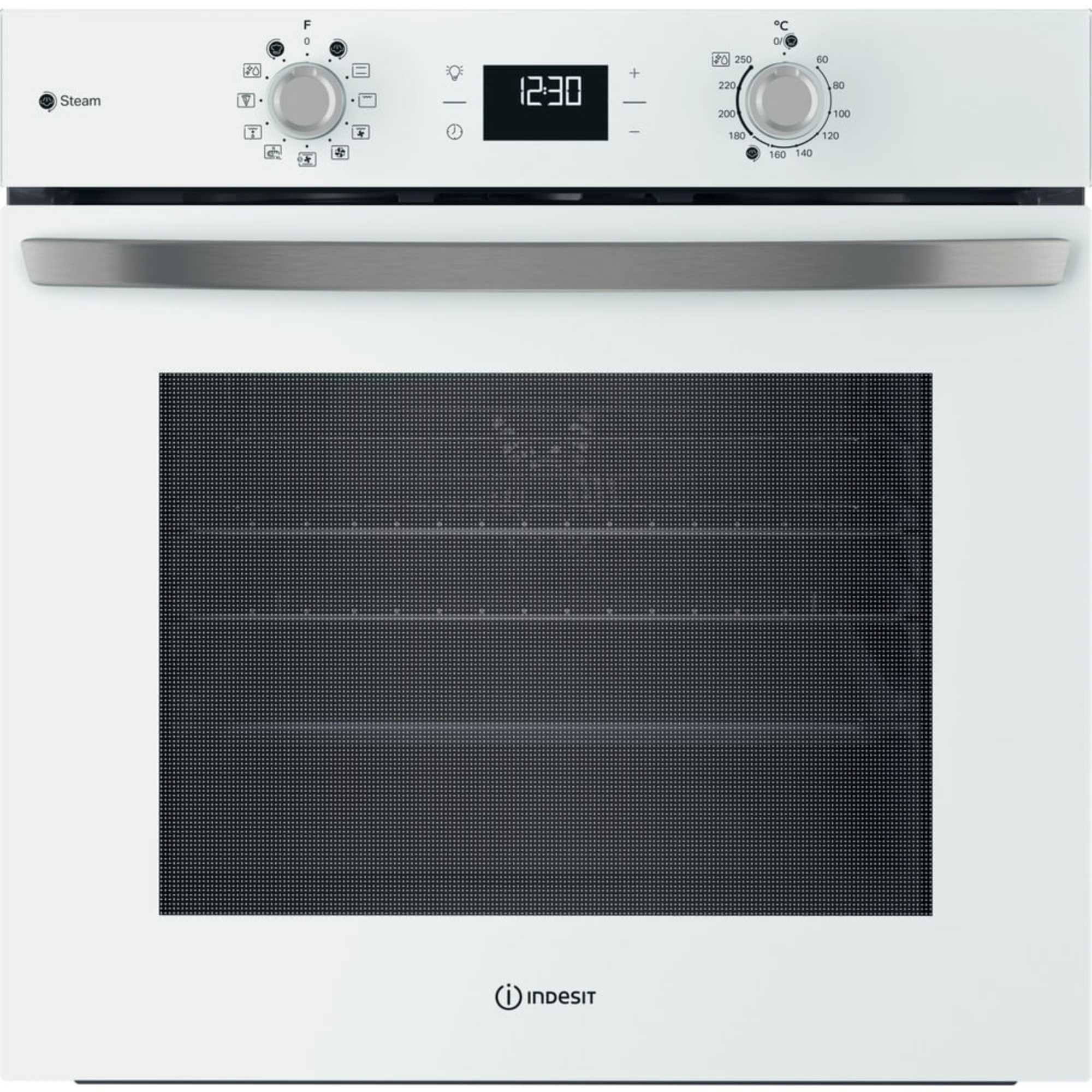 IO 258HS W UK 71l Turn&Go Steam Electric Single Fan Oven - White