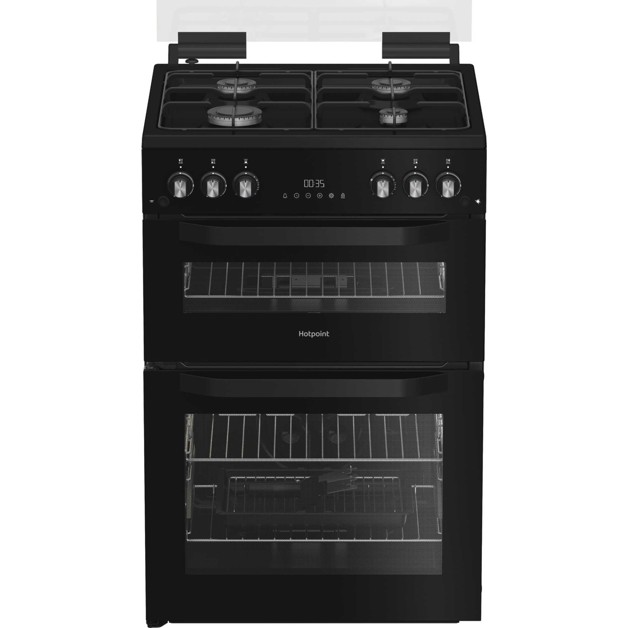 HDG6GDCB1 60cm Gas Double Cooker - Black
