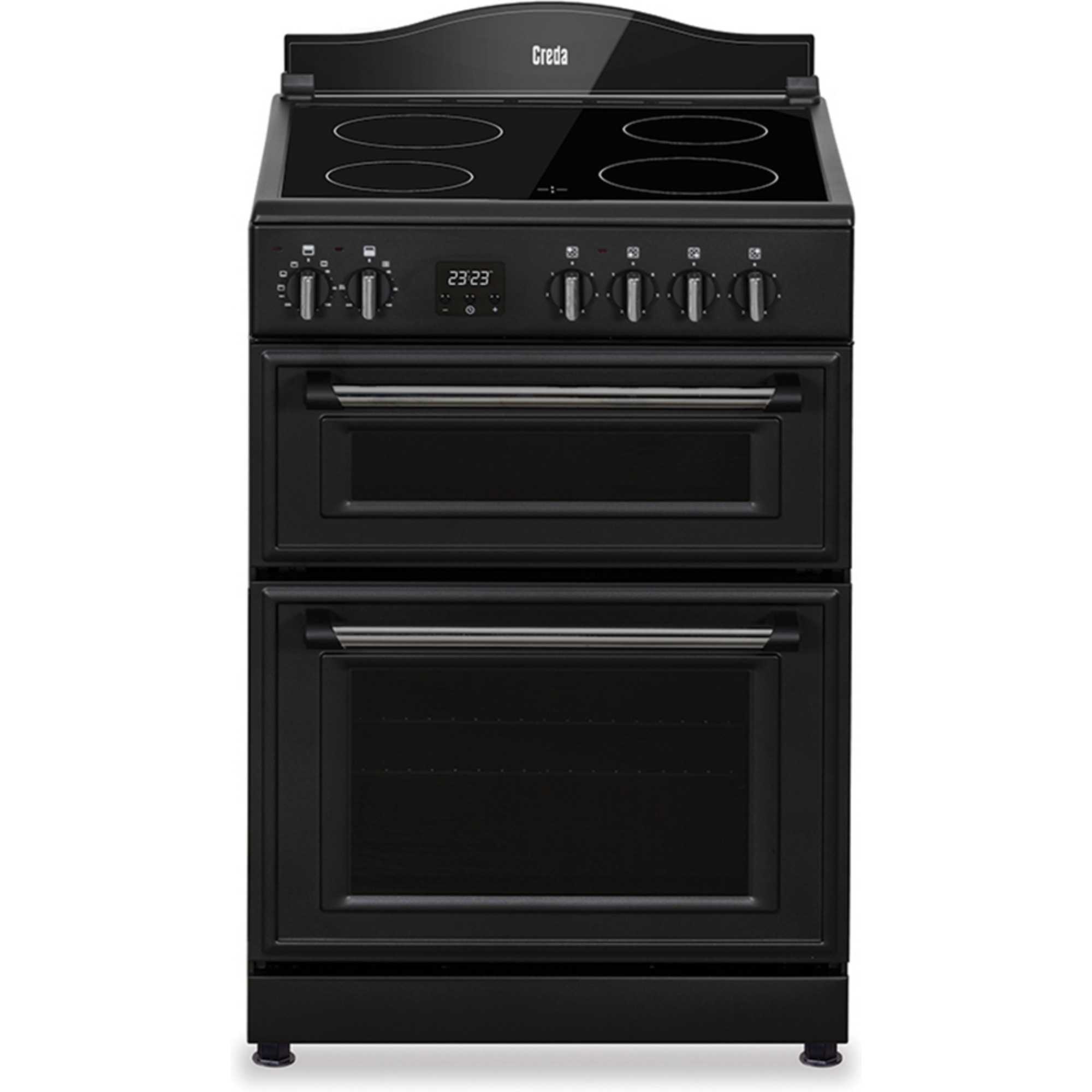C60CMRA 600mm Double Oven with 4 Ceramic Hobs - Anthracite