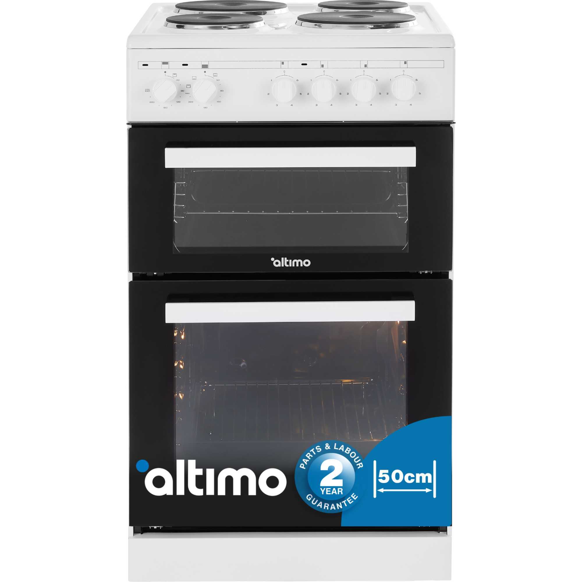 CETS502W 500mm Twin Cavity Freestanding Cooker