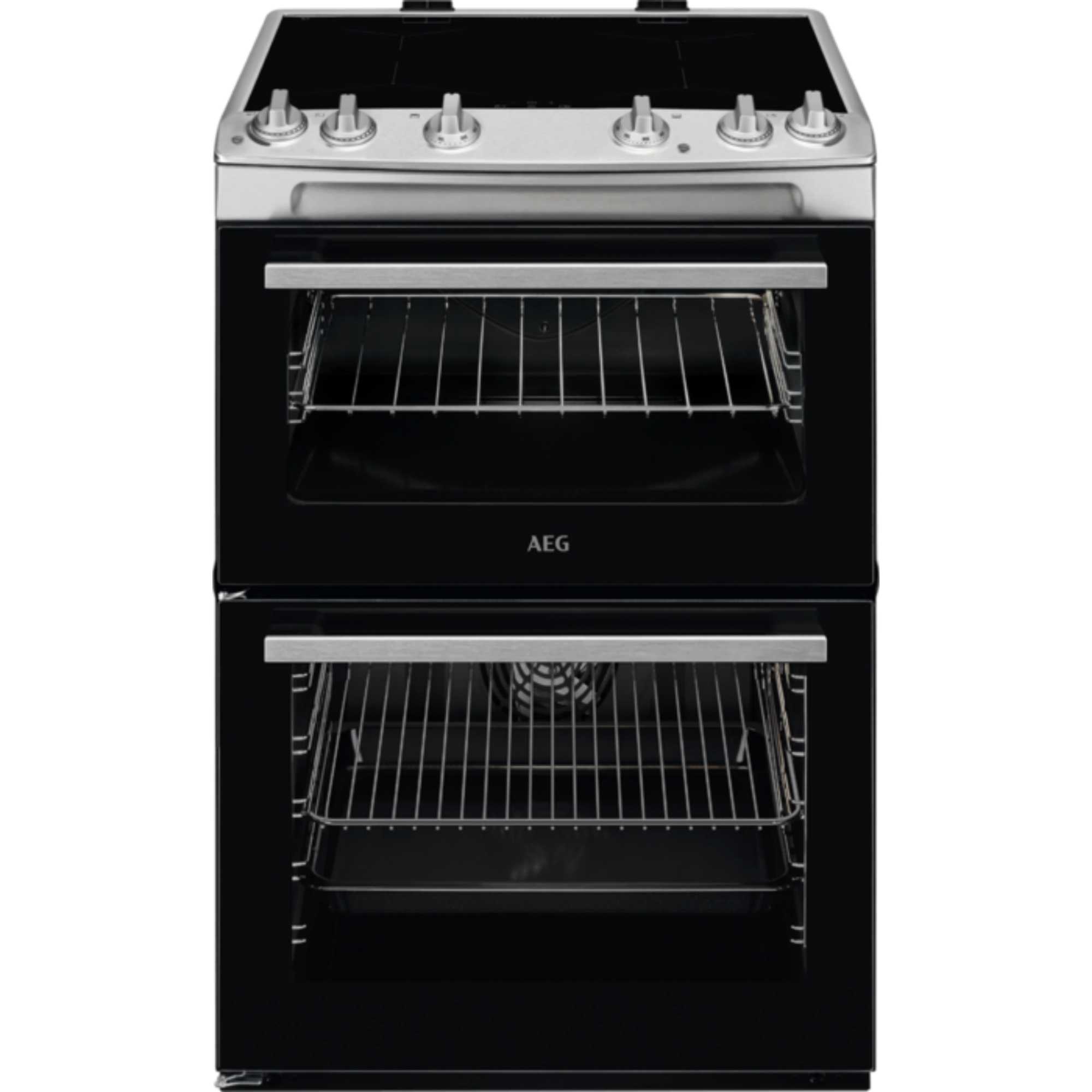 CIX6500ABM Electric Double Oven with 4 Induction Hobs - Stainless Steel