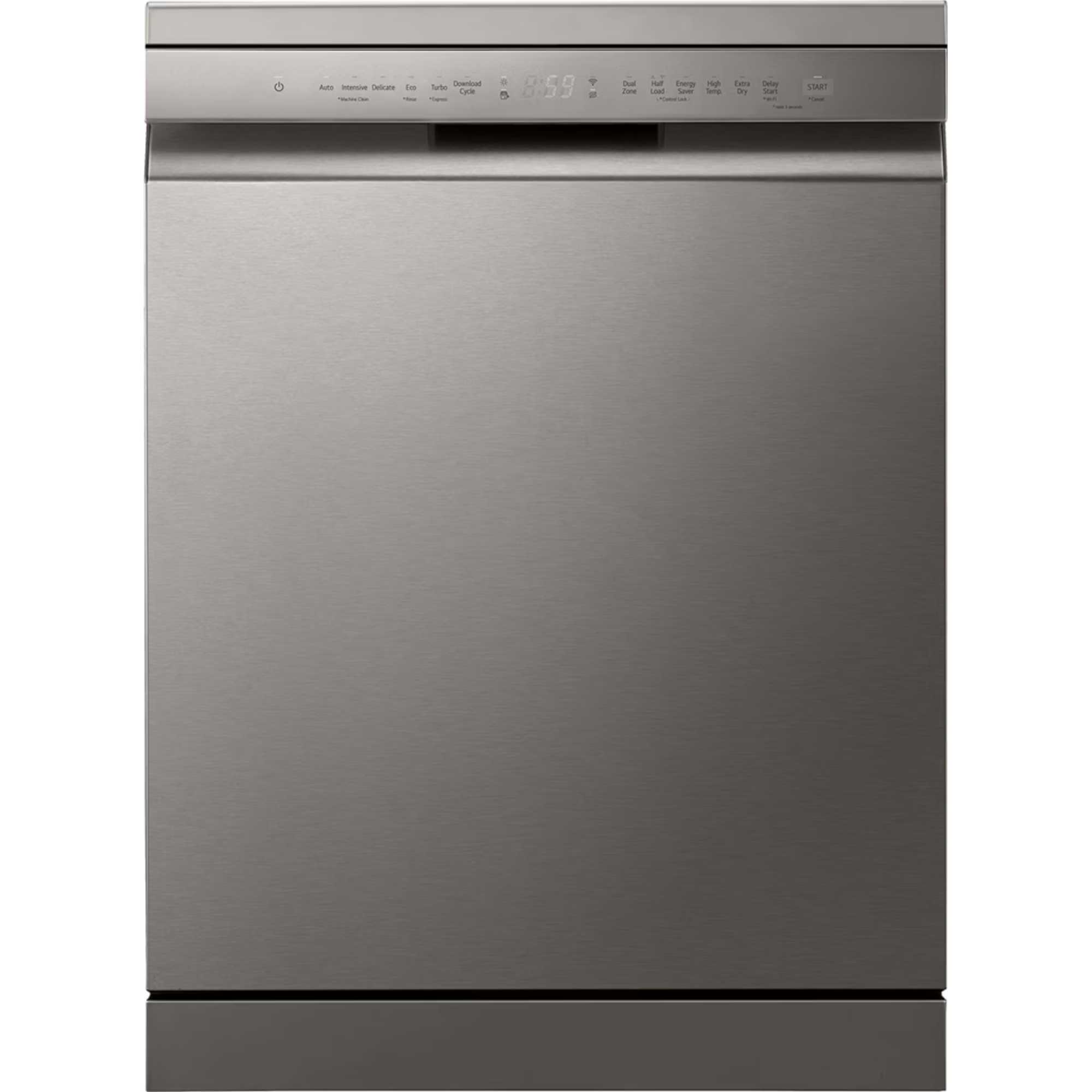 DF355FP 14 Place Setting Freestanding Smart Dishwasher - Silver