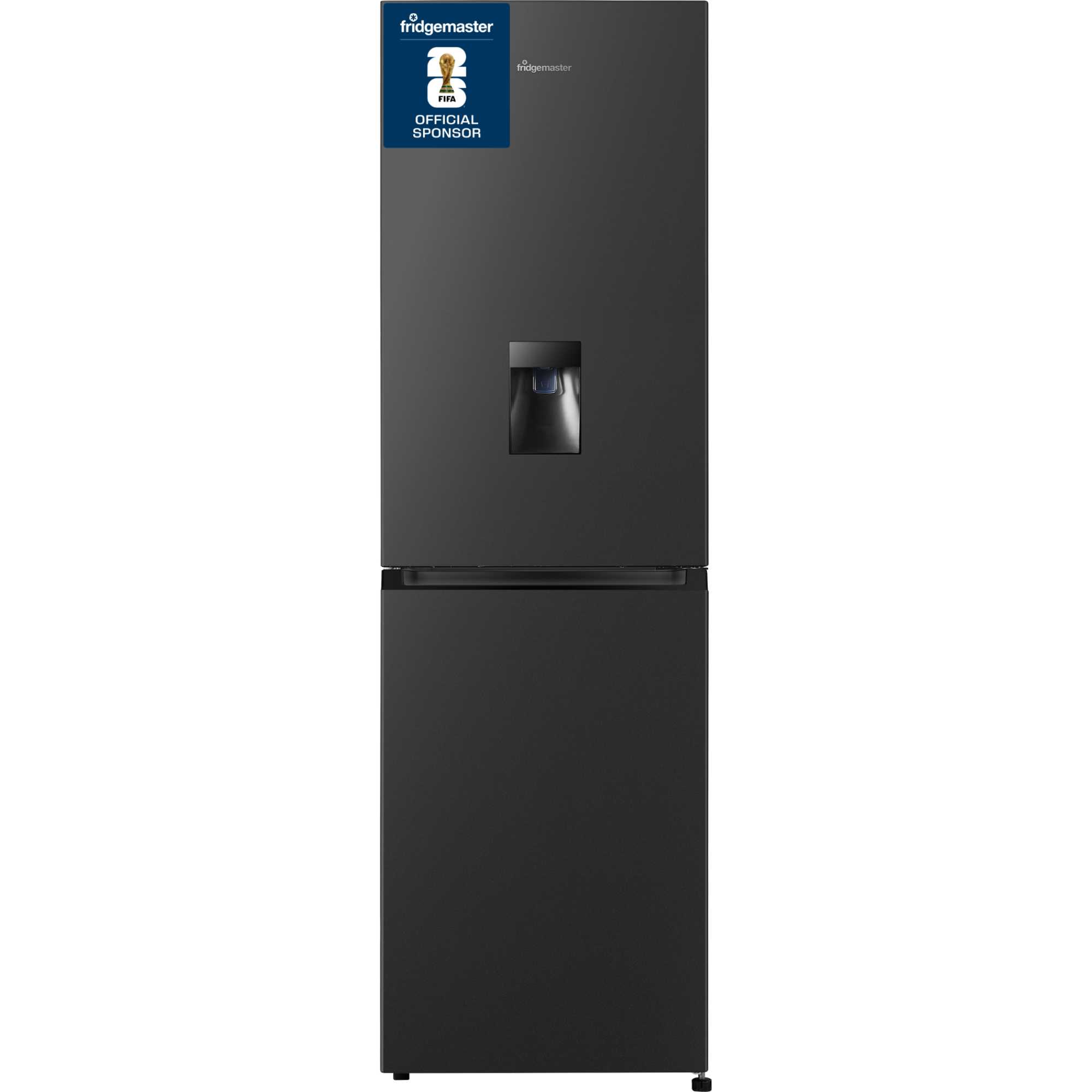 MC55251DEB 256L Total No Frost Fridge Freezer with Water Dispenser - Black