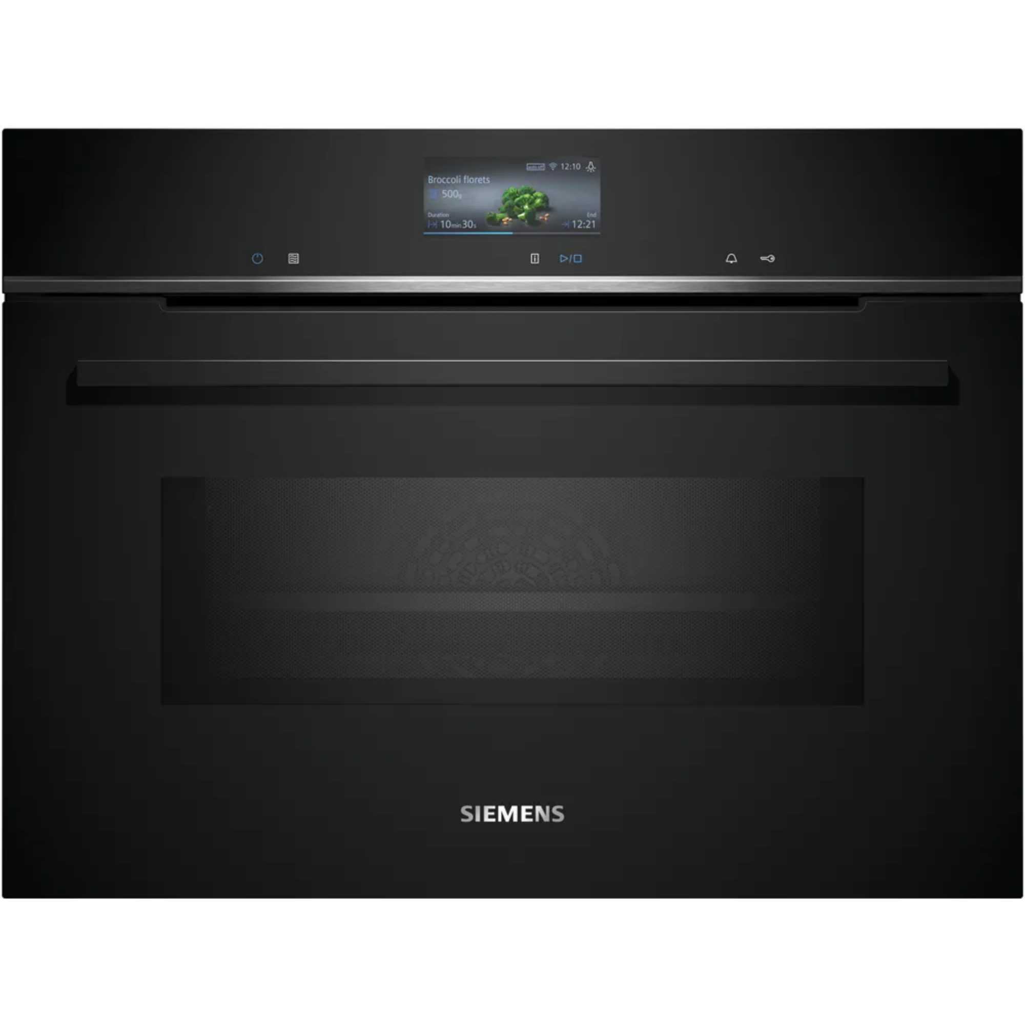 CM776G1B1B iQ700 Built-In Compact Oven with Microwave - Black