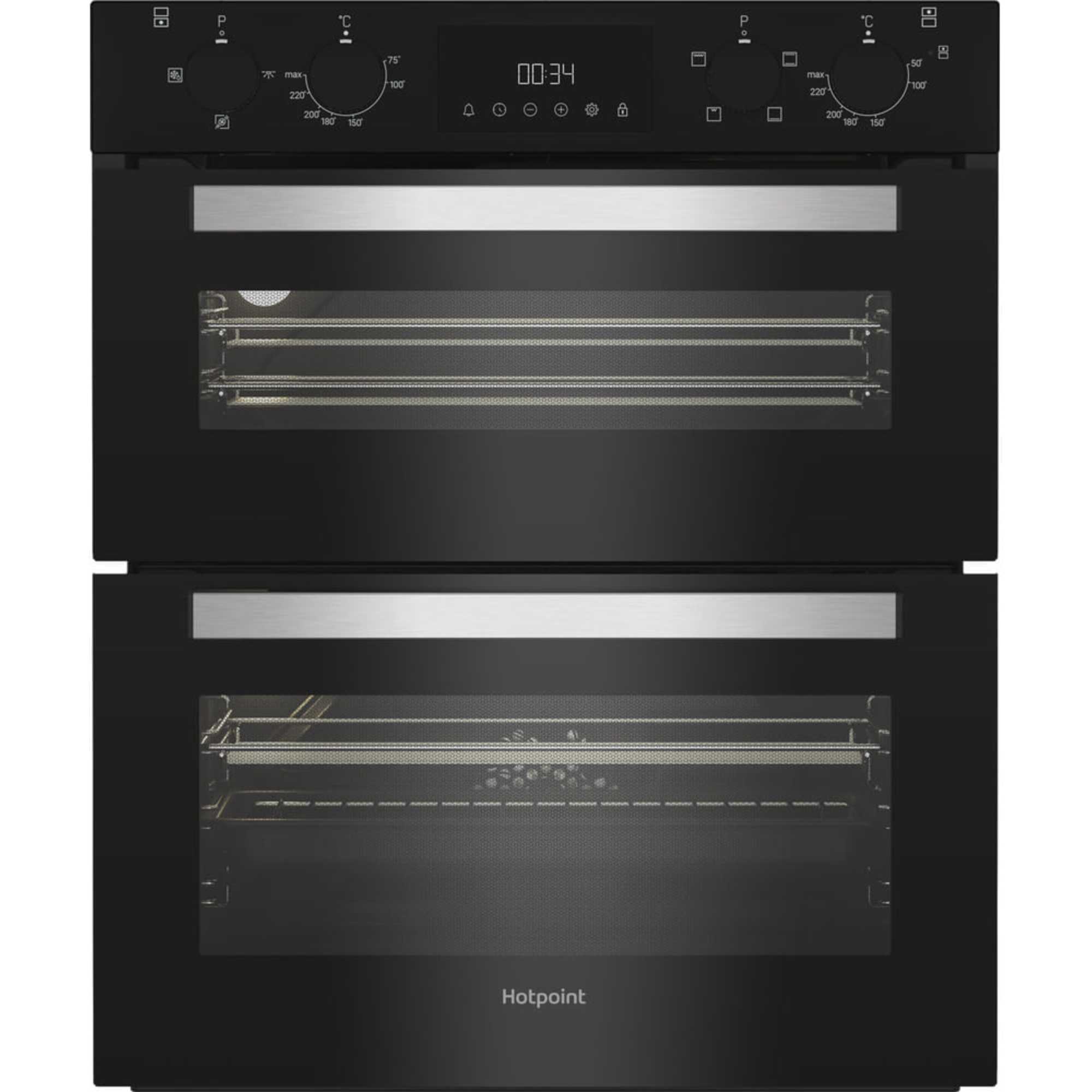 DUH 10D B Built Under Electric Fan Double Oven - Black