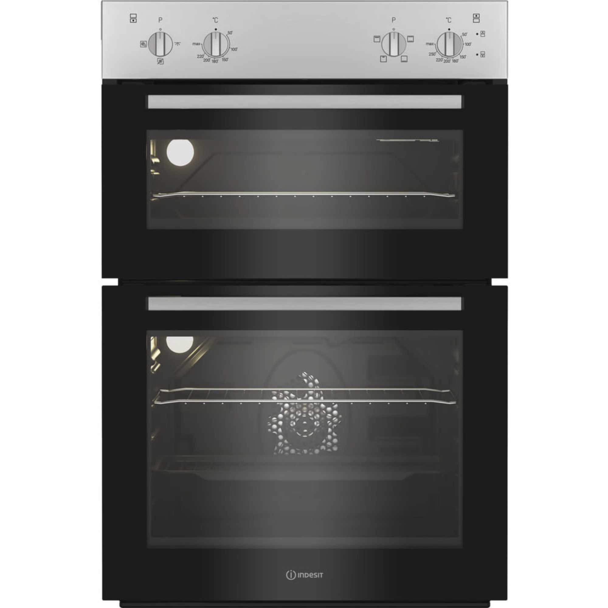 DII 10N S Built-In Electric Fan Double Oven - Silver