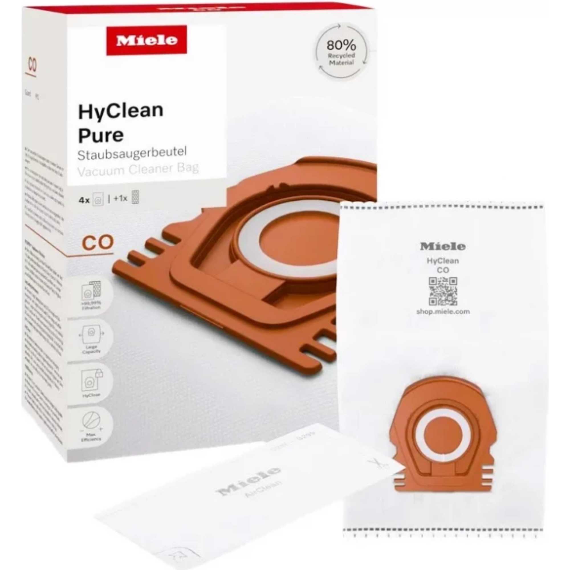 HYCLEAN-CO HyClean Pure CO Vacuum Cleaner Bags for Guard M1