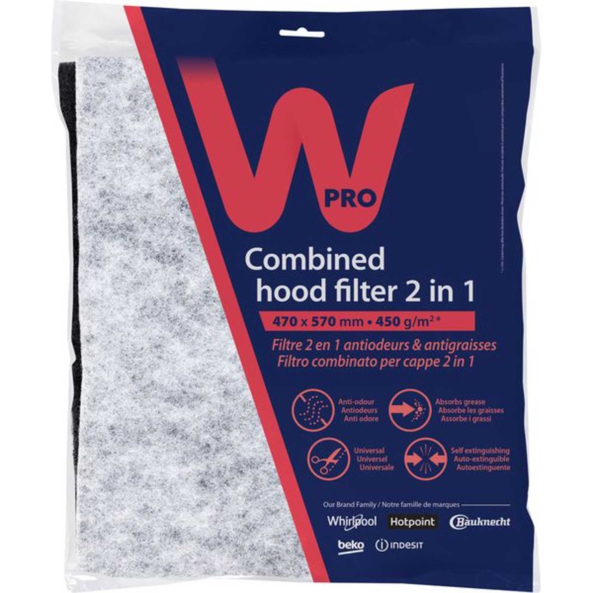 C00380049 Universal 2-in-1 Grease & Carbon Filter