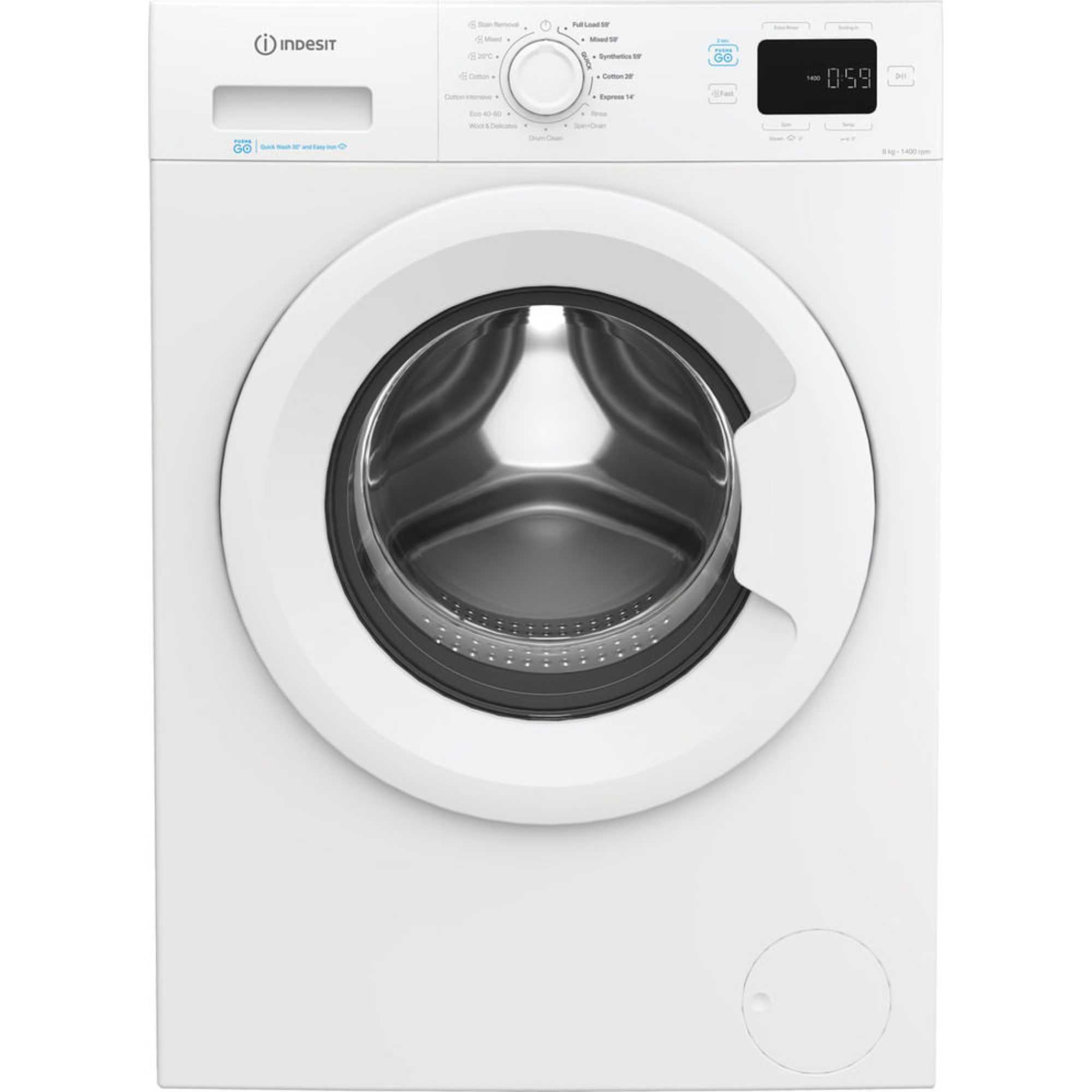 IP 846 PUSH&GO UK 8kg 1400rpm Washing Machine - White