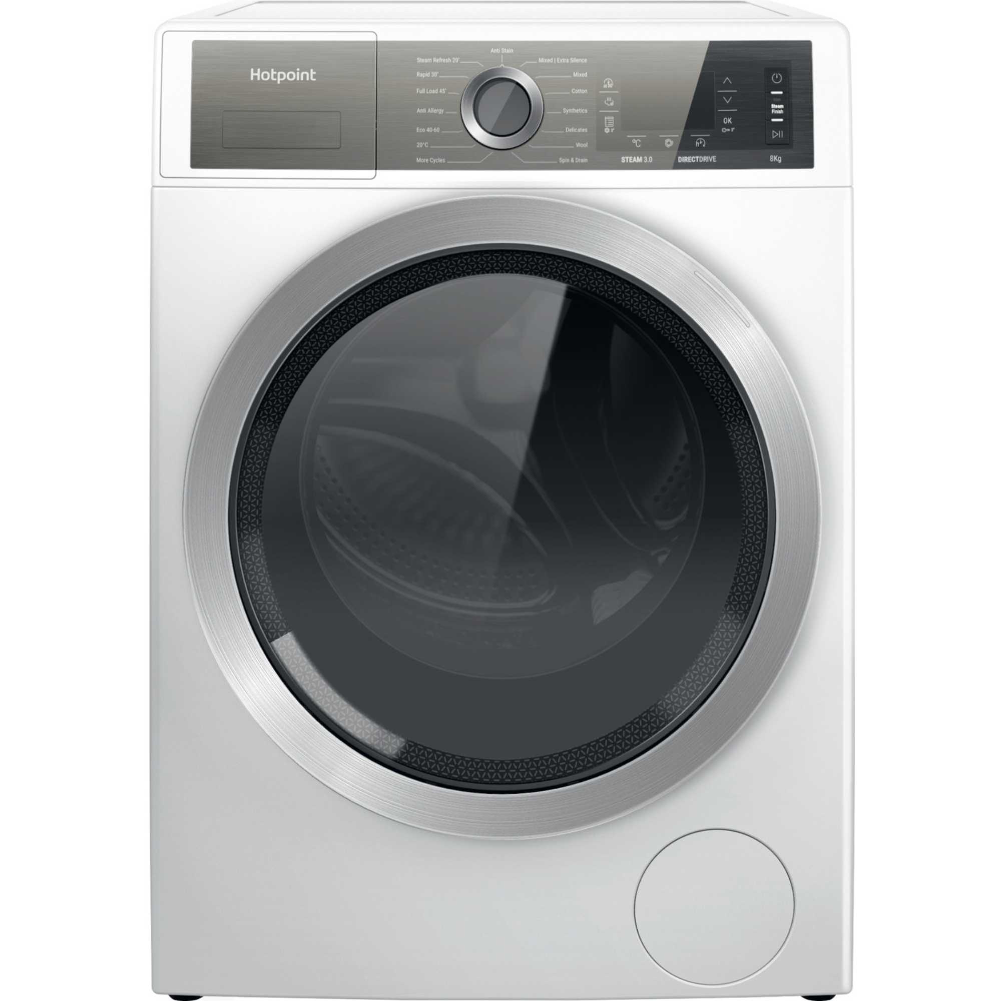 H6 W845WB UK GentlePower 8kg 1400prm Washing Machine - White