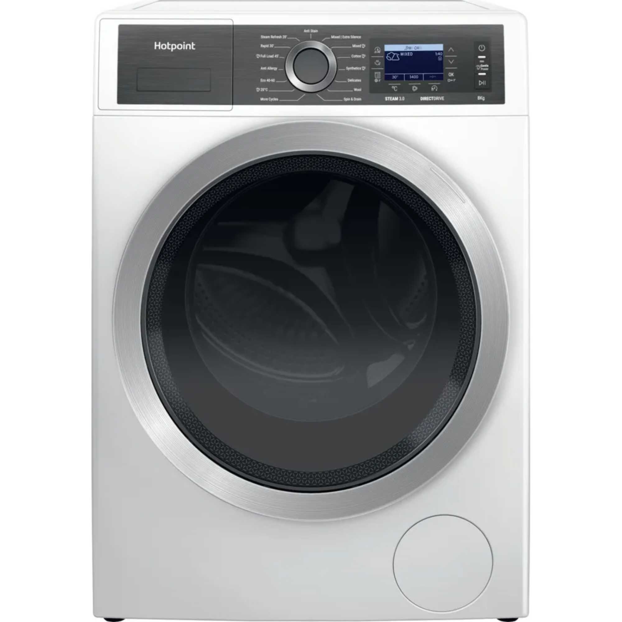 H7 89 GPOWER UK 8kg 1400rpm Washing Machine - White