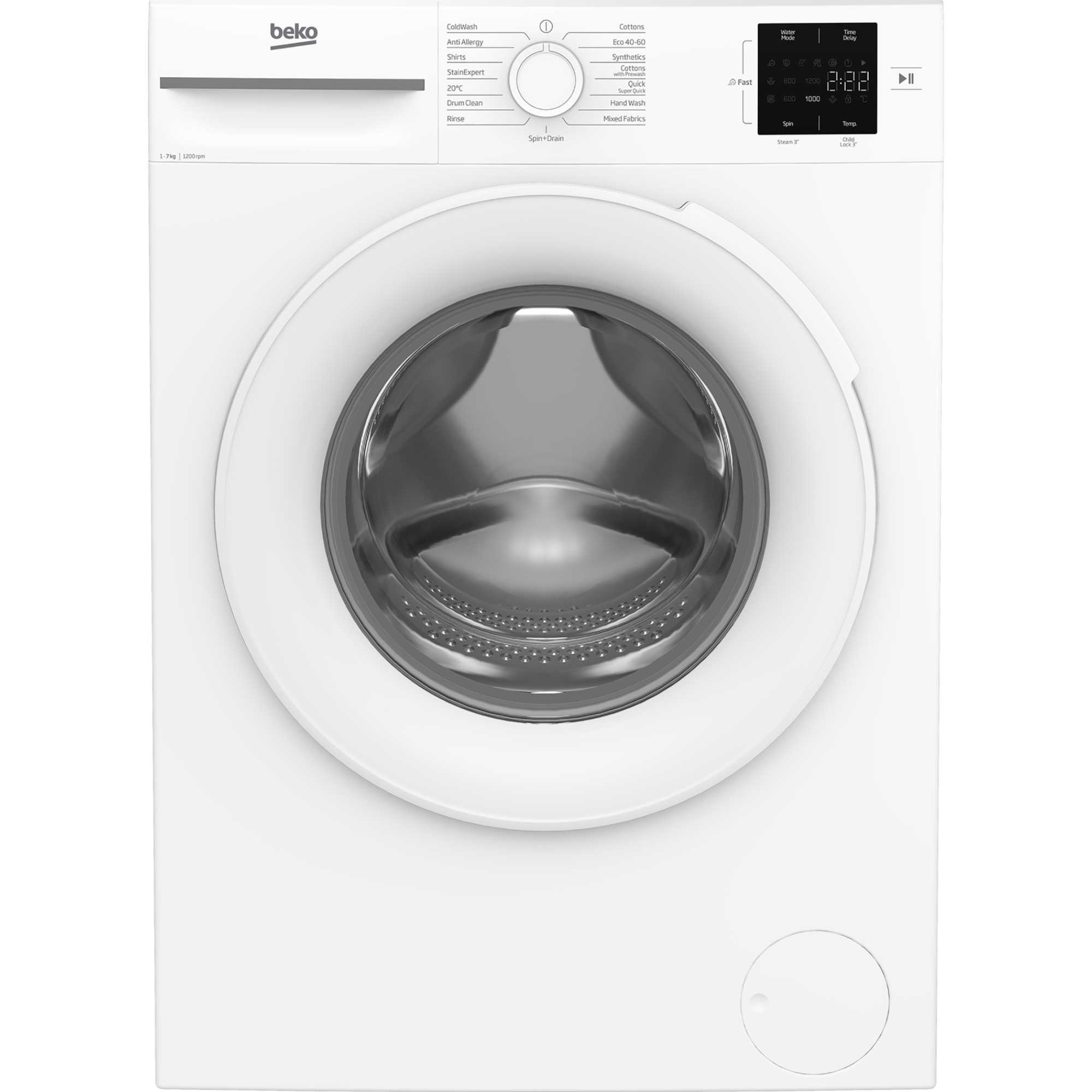 BM1WT3721W 7kg 1200rpm Washing Machine - White