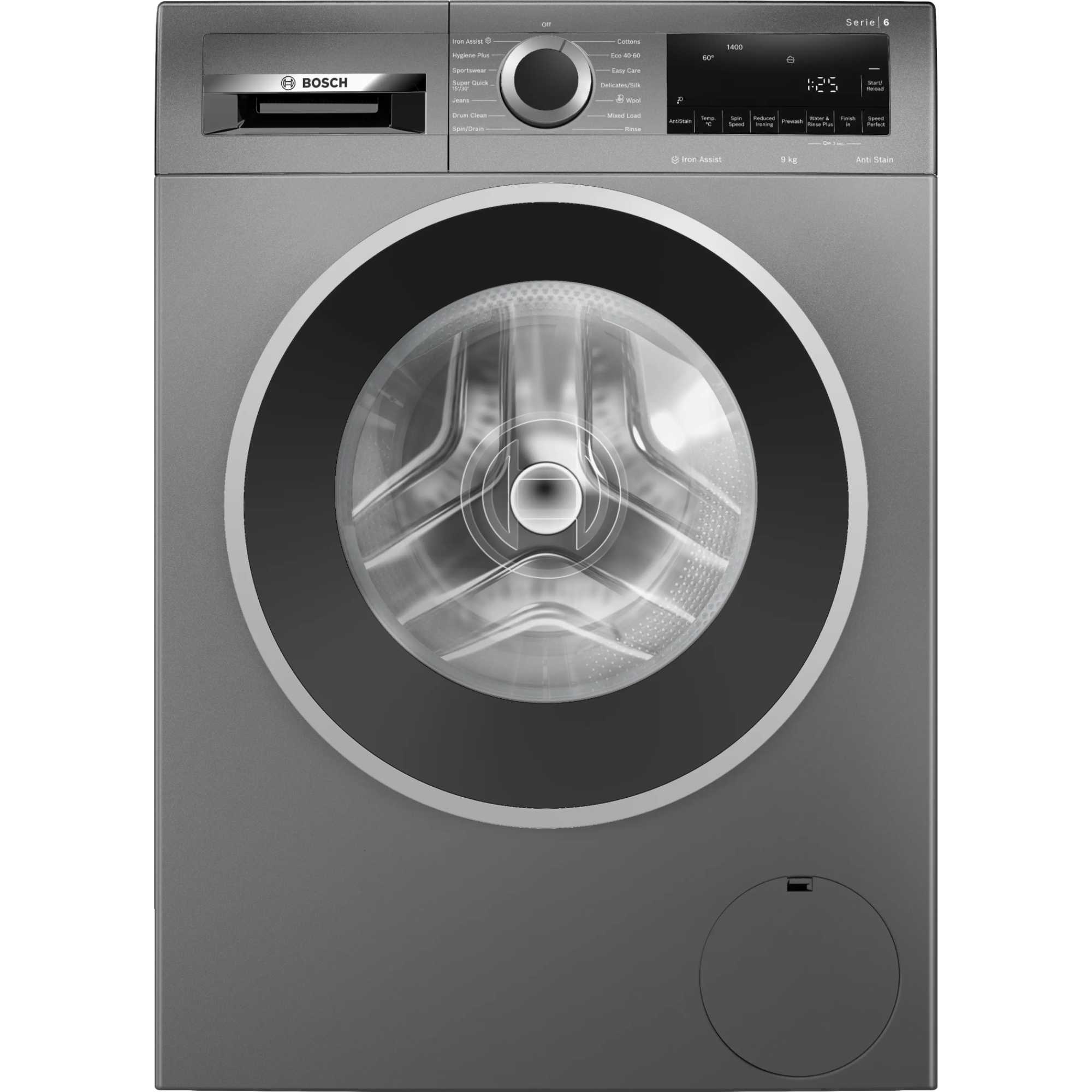 WGG244ZCGB Series 6 1400rpm 9kg Washing Machine - Cast Iron Grey